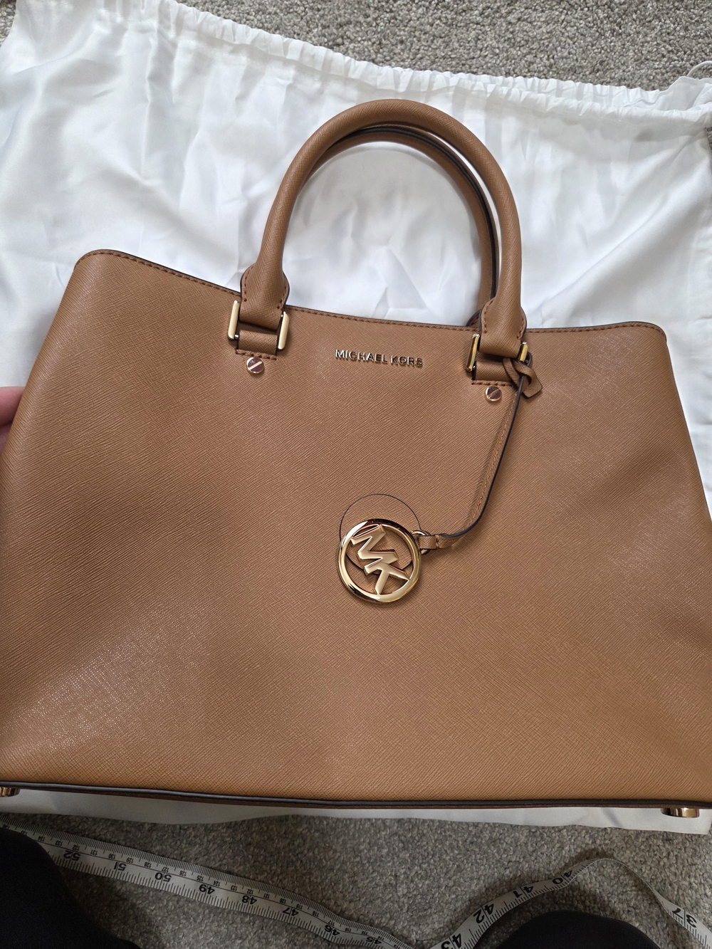Michael Kors Savannah Large Leather Satchel